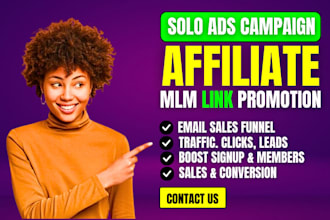 do USA solo ads campaign affiliate marketing, mlm link promotion, boost leads