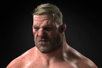 design 3d character ready for animation,stylized character,aaa character in cc4