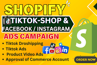do tik tok dropshipping shop manager, fb instagram shop, or boost shopify sales