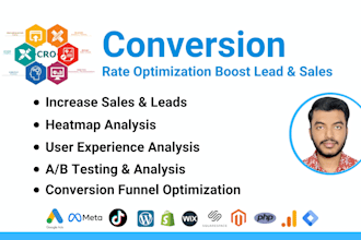 increase sales and leads, conversion rate optimization,cro audit of your website