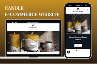 design luxury candle shopify store candle website lighting store candle store