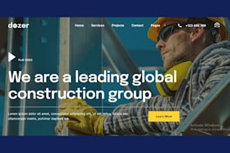 design construction website, remodeling, plumbing, handyman on wordpress wix