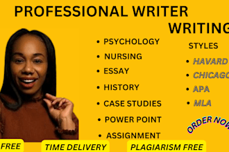 do research writing, essay writing, summary reports, case study, market research