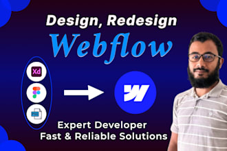 be your webflow expert, design and redesign manager