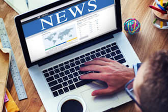 write peer reviewed journal papers, news articles