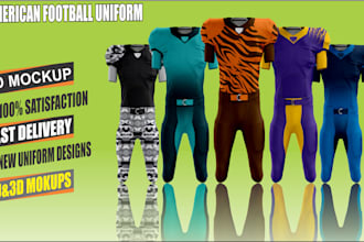 do custom american football jersey and uniform design