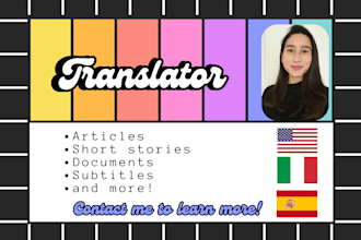 translate english, italian, and spanish