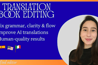 proofread and edit your spa and eng translation