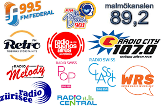 promote your music on sweden, argentina, and switzerland radio