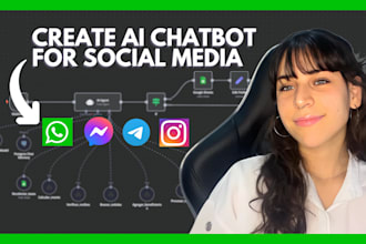 create ai chatbot for social media using chatgpt, manychat, n8n