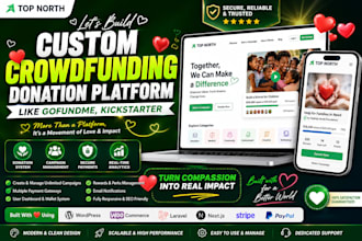 build a custom crowdfunding donation platform like gofundme, kickstarter