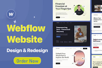 design, redesign or develop webflow website as a webflow expert