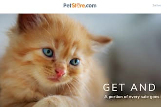 build pet shopify store, dog, petcare, pet products website