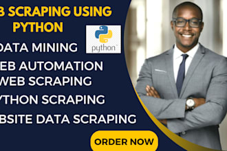 do web scraping  data mining  website scraping and automation with python