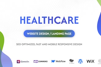design healthcare website, medical website, clinic website