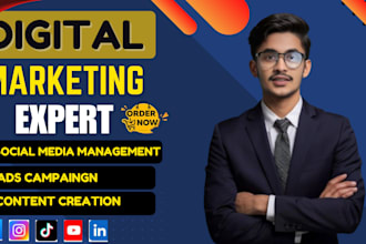 be your expert social media marketing manager for facebook, instagram,and tiktok