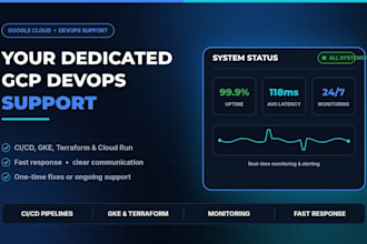 provide gcp devops support for cicd, cloud run and terraform