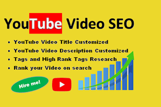 optimize your youtube video with SEO