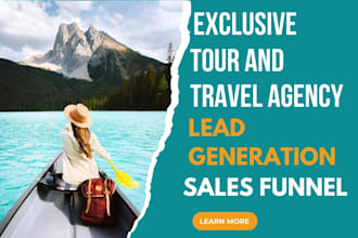 generate exclusive travel agency leads travel guide tour leads sales funnel