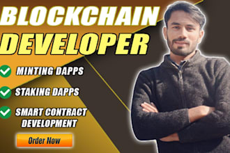 develop web3 dapps, defi, dex, staking, and smart contracts on evm and solana