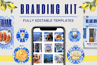 design elegant instagram branding kit