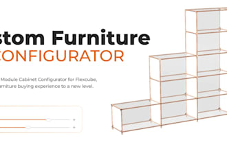 create 3d web page with wegl, threejs and react, furniture configurator system