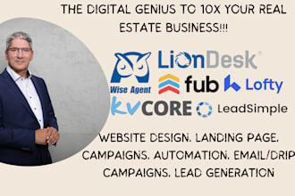 setup lofty CRM boldtrail follow up boss kvcore real geeks idx website kv core