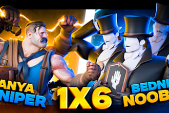 create cool deadlock 3d thumbnails for yt