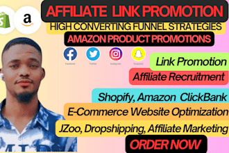 shopify jvzoo affiliate dropshiping marketing clickbank affiliate link promotion