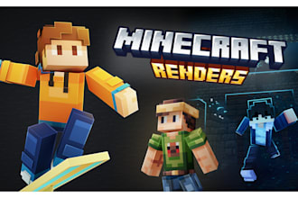 make cool minecraft renders