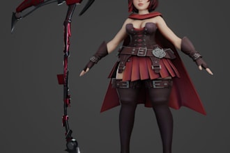 design realistic nsfw cartoonish game model,ue5 fully rig armor, nsfw animation