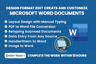 design edit format and fix your microsoft word document