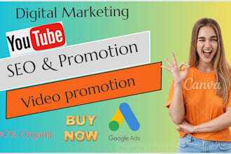 do organic youtube video promotion and channel growth for the USA