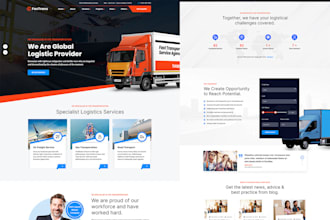do logistics website, moving company, trucking dispatch, cargo, freight website