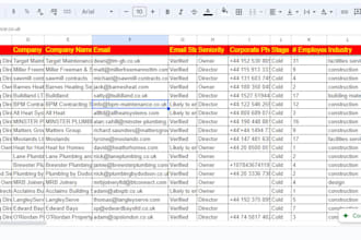 professional b2b lead generation and data cleaning service