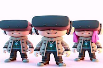 convert 3d model to vrchat mmd, 3d toy, miniature, action figure for 3d print