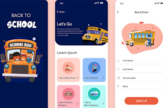 develop school bus tracking app, school app, gps tracking app, tracking app