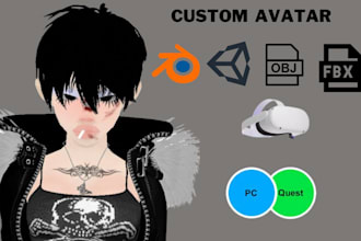 3d model vrchat avatar furry avatar vrc avi vr character