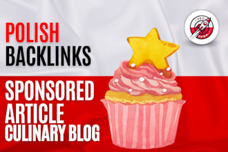 publish a guest posts in food and cakes niche polish blog