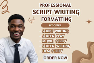 do script writing,screenplay, movie script, movie script writing, youtube script