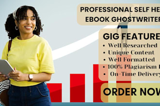 ghostwrite 30k words on amazon kdp book self help ebook writer medical health