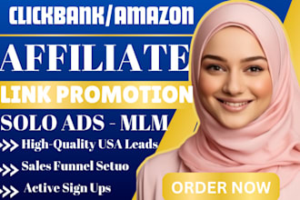 blast uas solo ads campaign affiliate link promotion MLM lead generation