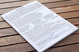 write and upgrade your resume, CV, cover letter,  linkedin