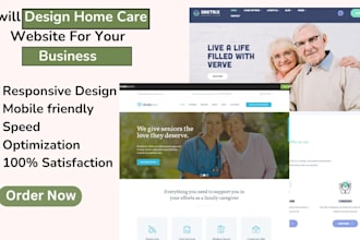 assited home care website elderly care website senior care home care website