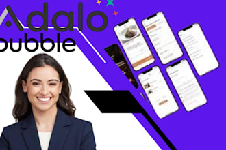 be your bubble io developer for bubble mvp, adalo app developer, adalo portfolio