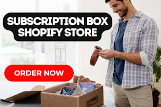 design highly profitable subscription box shopify store subscription website