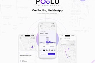 develop carpooling app, ridesharing app, taxi booking app, car rental app