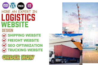design logistics courier trucking dispatch freight broker shipping website