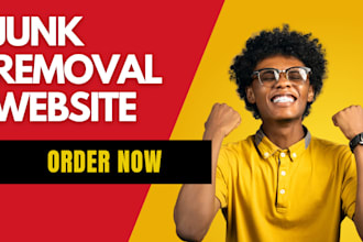 design junk removal website, hauling website, cleaning website and junk removal