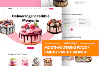 design bakery shopify pastry store chocolate candy cake website bakery store